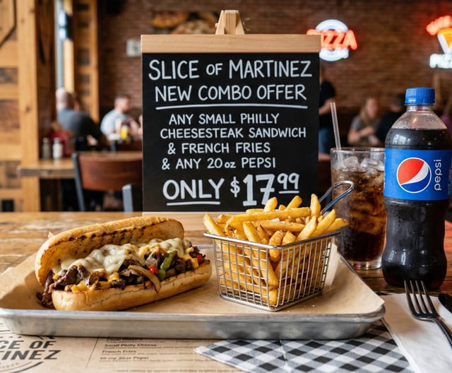 Steak Philly sandwich combo.