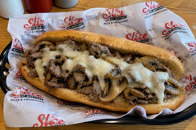 Mushroom Philly Sandwich.