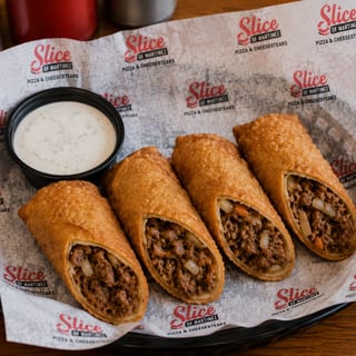 2 Cheesesteak Eggrolls