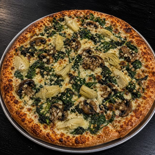 Medium West Coast Veggie Pizza.
