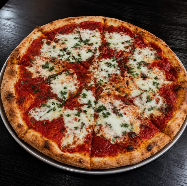 Medium Margherita Pizza.