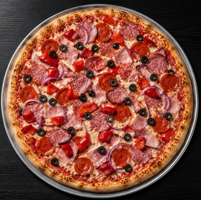 Small Espee Combo Pizza.