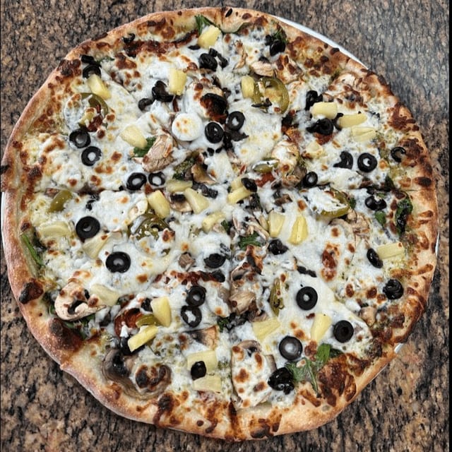 Extra Large West Coast Veggie Pizza.
