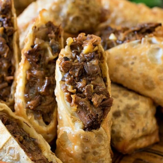 Cheesesteak Eggrolls.