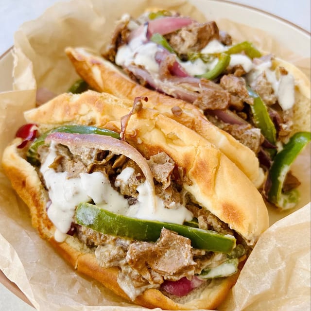 Veggie Philly Sandwich.